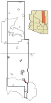 Navajo County Incorporated and Unincorporated areas Pinetop-Lakeside highlighted